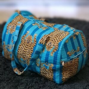 Turquoise Blue Duffle Bag/Weekend Bag/Travel Bag/Gym Bag