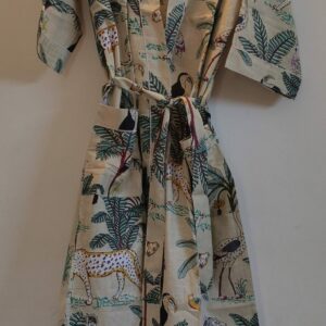 Beige Safari Cotton Kimono/Robe