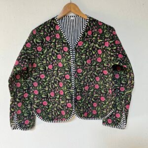 Roselle Reversible Cotton Quilted Jacket