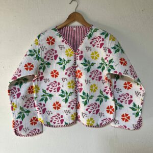 Blossara Reversible Cotton Quilted Jacket